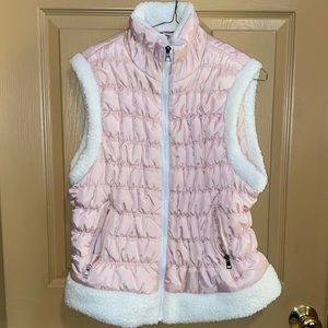 Pink fluffy vest